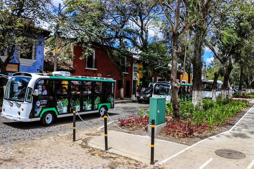 Buses eléctricos que se usarán en Cuaresma y Semana Santa