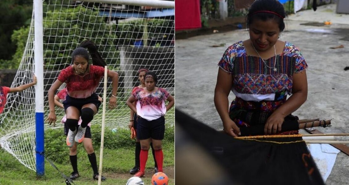 Marta Sac, delantera de Xeyujup destaca por tejer su propio uniforme