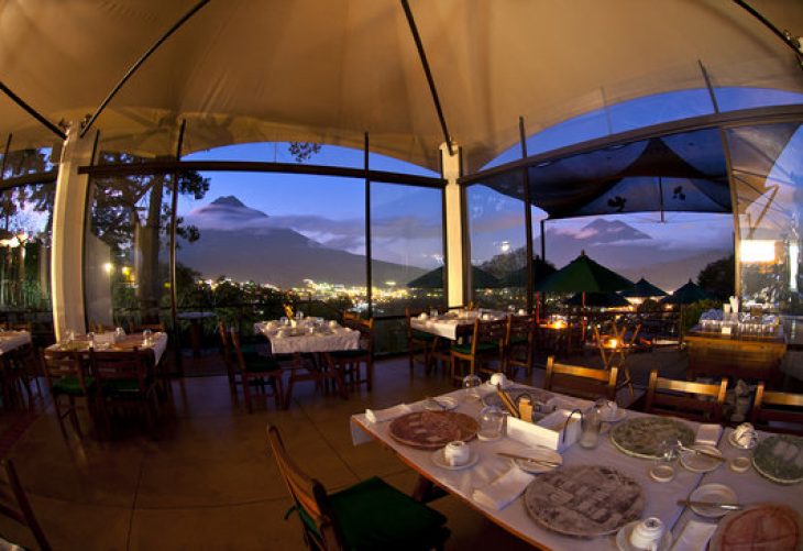 El restaurante con la mejor vista de Guatemala
