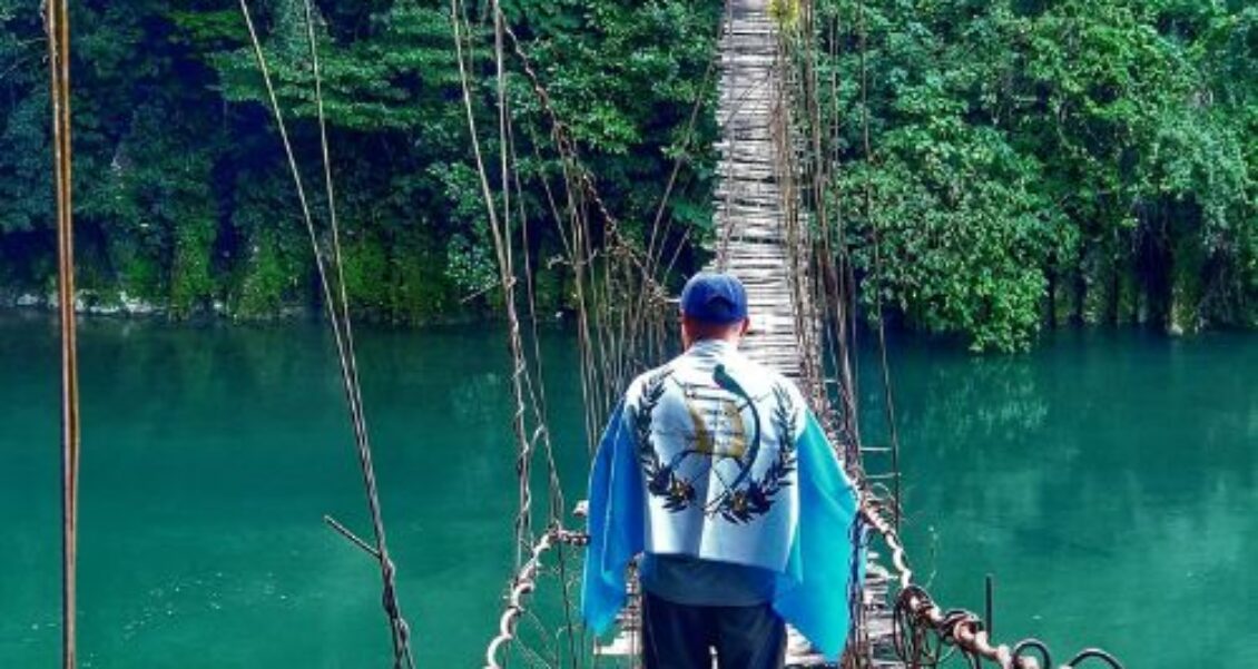 El curioso puente hamaca en Huehuetenango