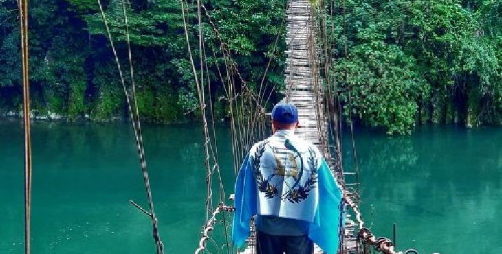 El curioso puente hamaca en Huehuetenango