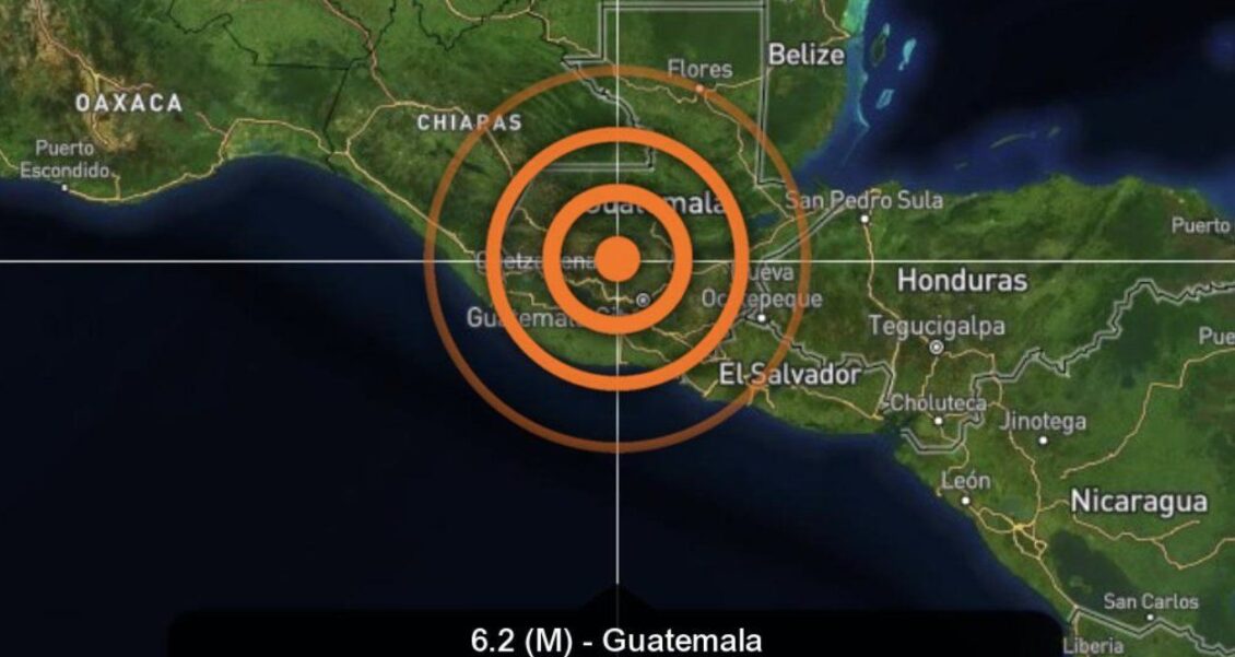 Ultima Hora: Sismo de magnitud 6.4 sacude Guatemala