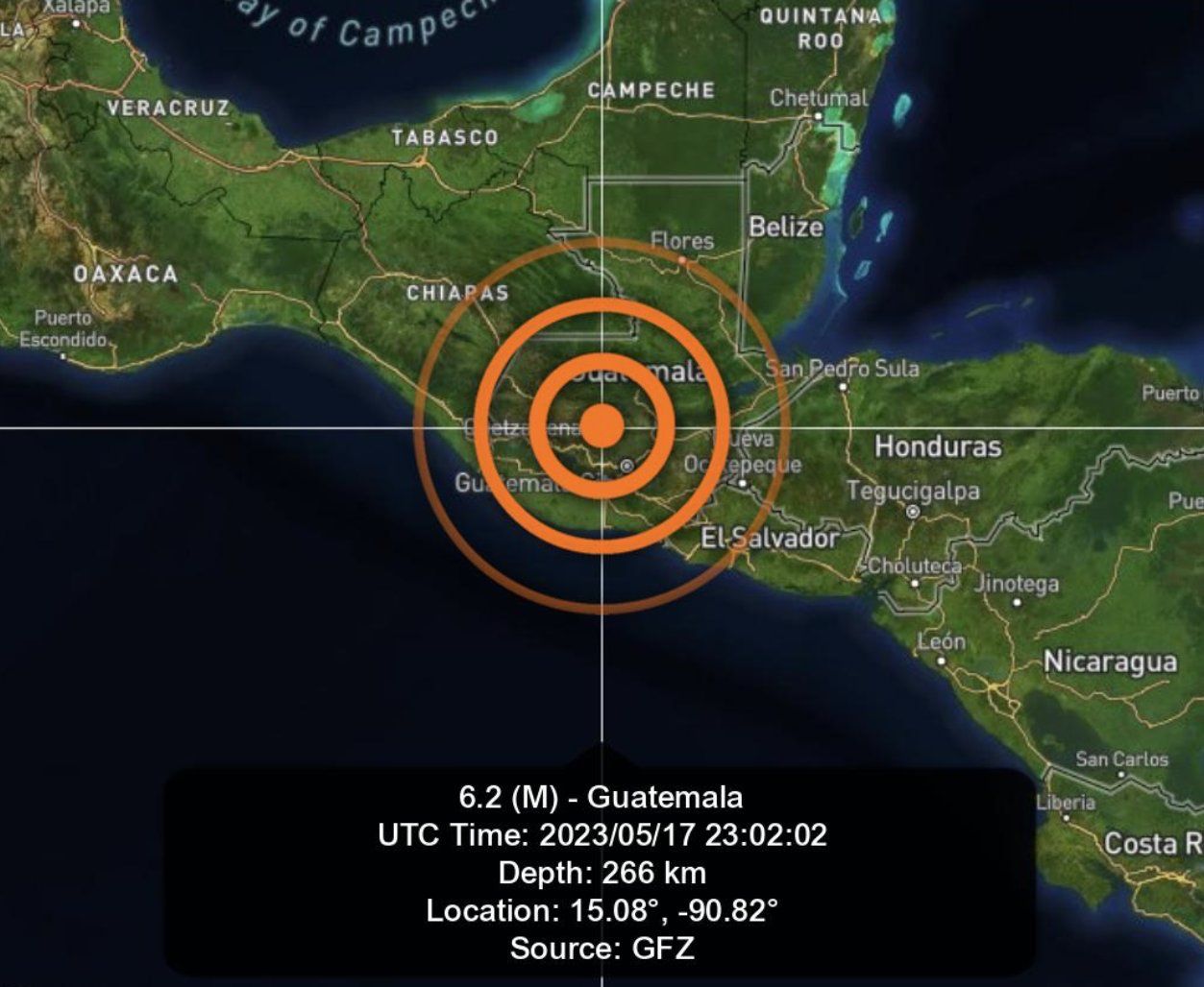 Ultima Hora: Sismo de magnitud 6.4 sacude Guatemala