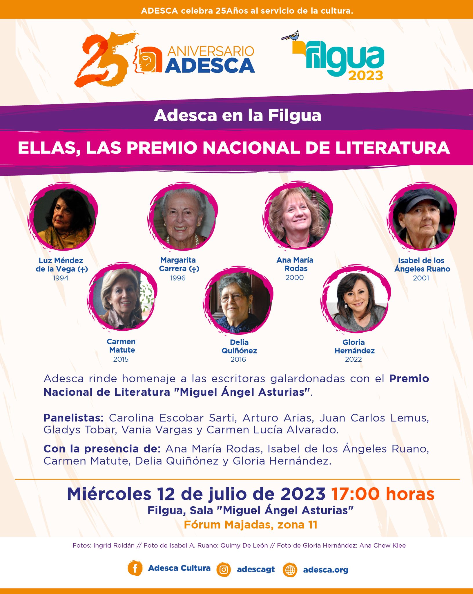 Escritoras Guatemaltecas serán homenajeadas en Filgua 2023