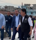 Ricardo Quiñónez inspecciona avances del proyecto del metro en Ciudad de Guatemala