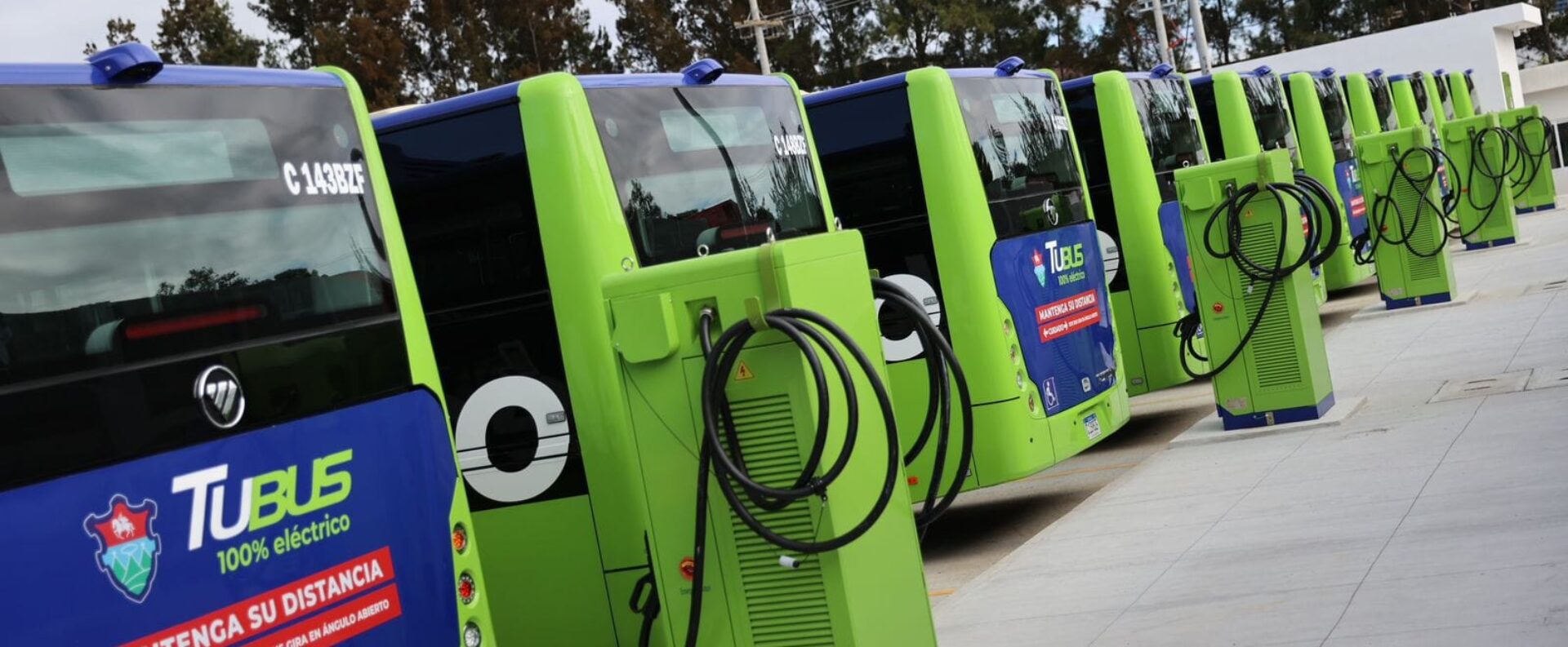 Los primeros buses eléctricos de Guatemala en el sistema TuBus