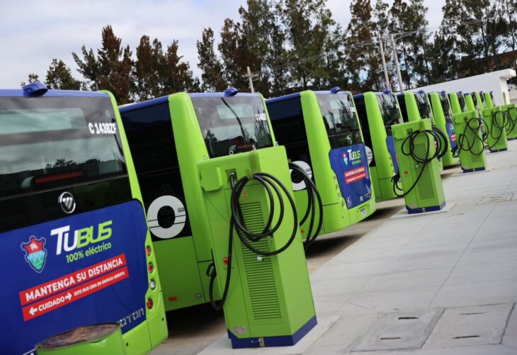 Los primeros buses eléctricos de Guatemala en el sistema TuBus