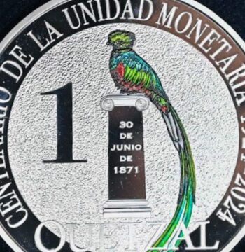 Nueva venta de monedas conmemorativas por el centenario del Quetzal