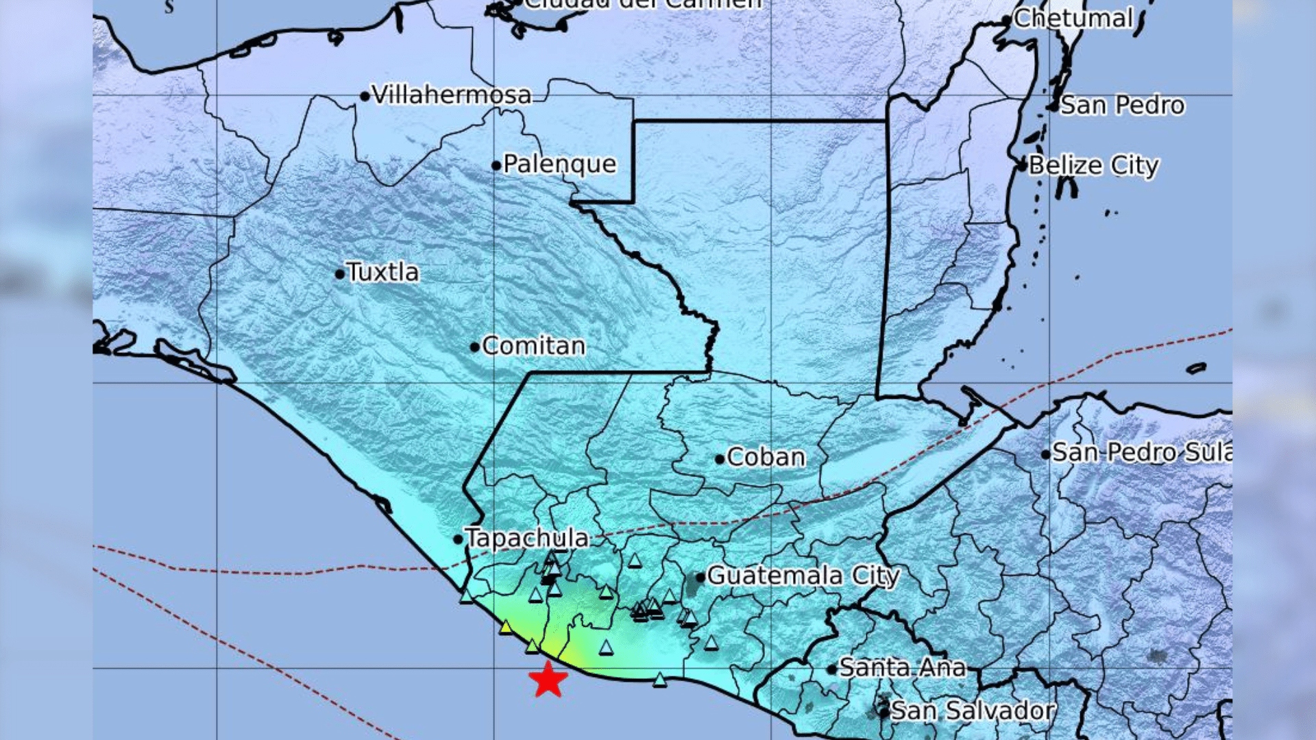 Sismo de 5.8 sacude la zona fronteriza entre México y Guatemala