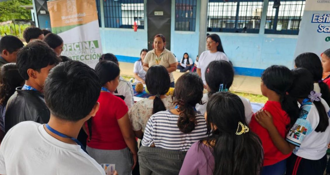 Alimentación saludable jóvenes Poptun Peten se promueve.