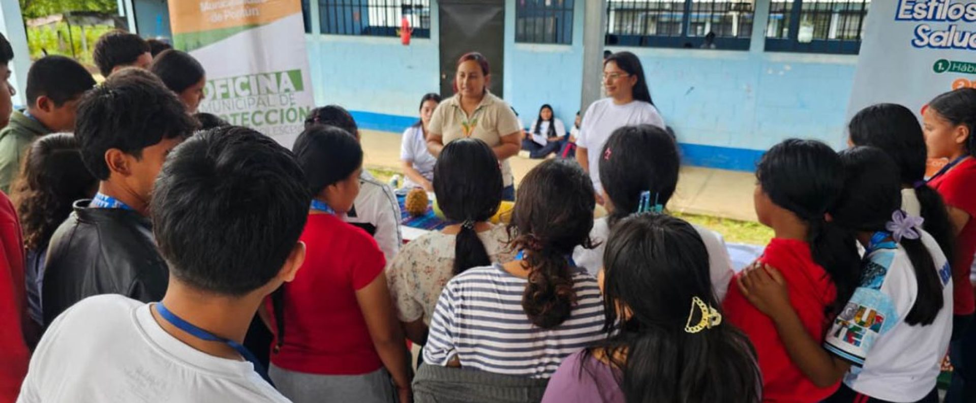 Alimentación saludable jóvenes Poptun Peten se promueve.