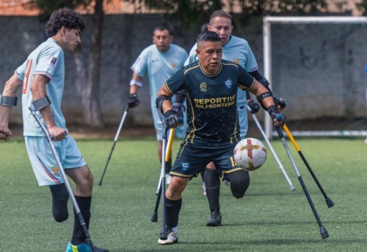 Torneo de fútbol 7 adaptado brilla en Campos del Roosevelt