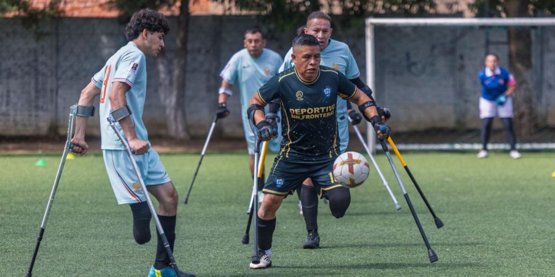 Torneo de fútbol 7 adaptado brilla en Campos del Roosevelt