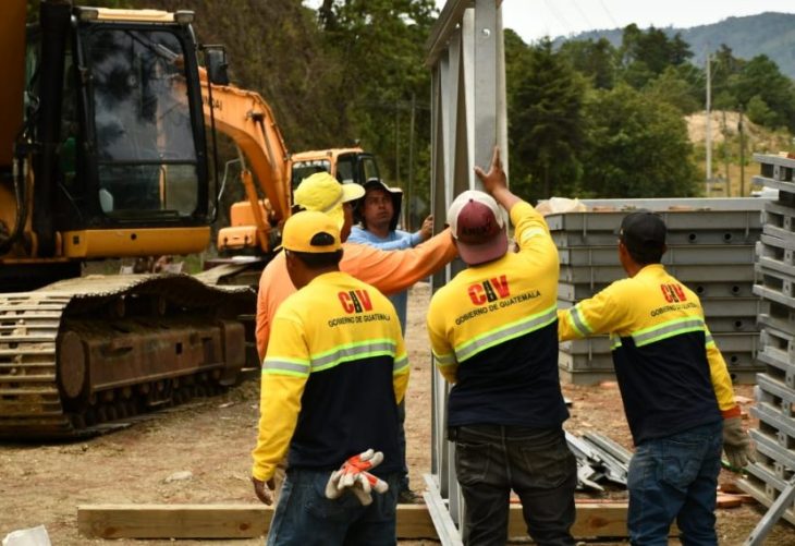 San Jerónimo: inicia montaje de nuevo puente modular