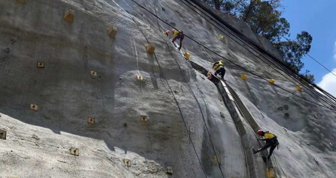 Avanzan obras en cuesta de Villalobos para mayor seguridad